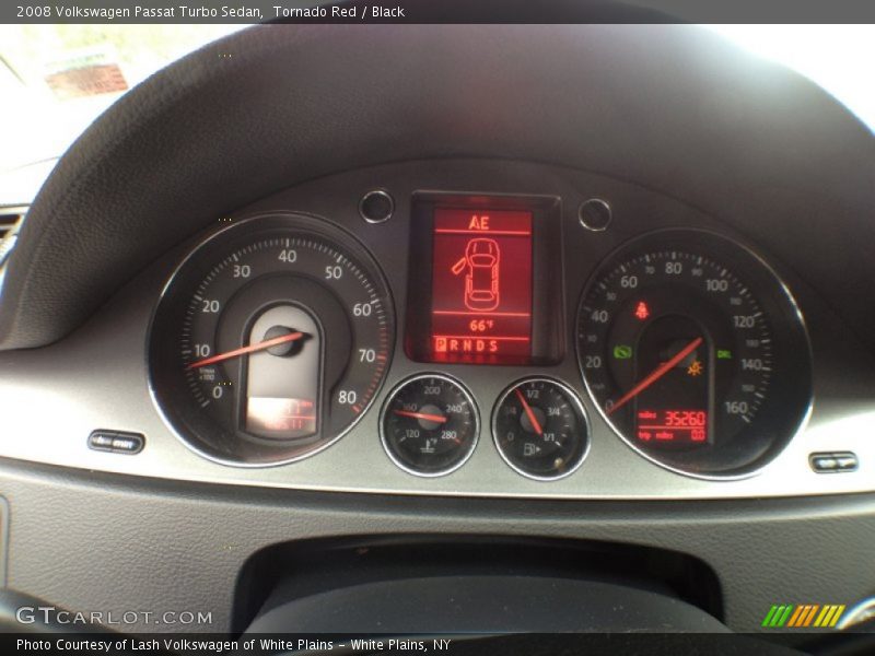 Tornado Red / Black 2008 Volkswagen Passat Turbo Sedan