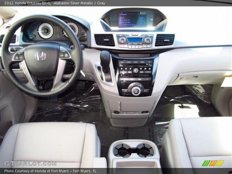 Alabaster Silver Metallic / Gray 2012 Honda Odyssey EX-L