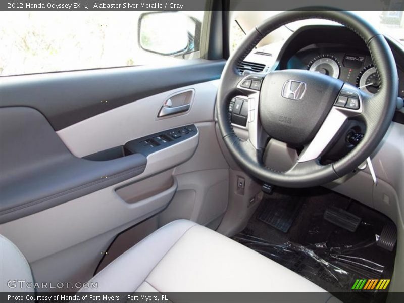 Alabaster Silver Metallic / Gray 2012 Honda Odyssey EX-L