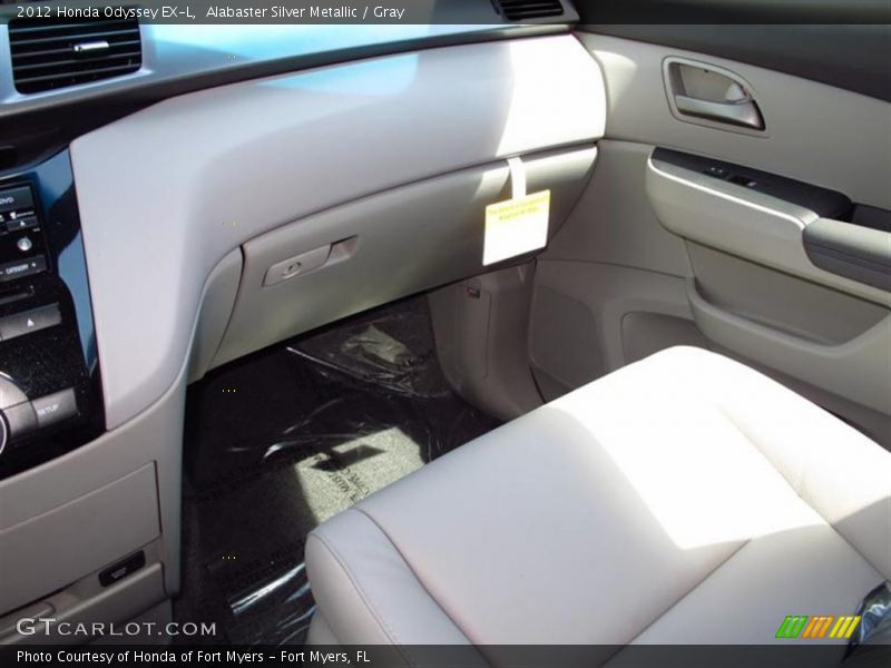 Alabaster Silver Metallic / Gray 2012 Honda Odyssey EX-L