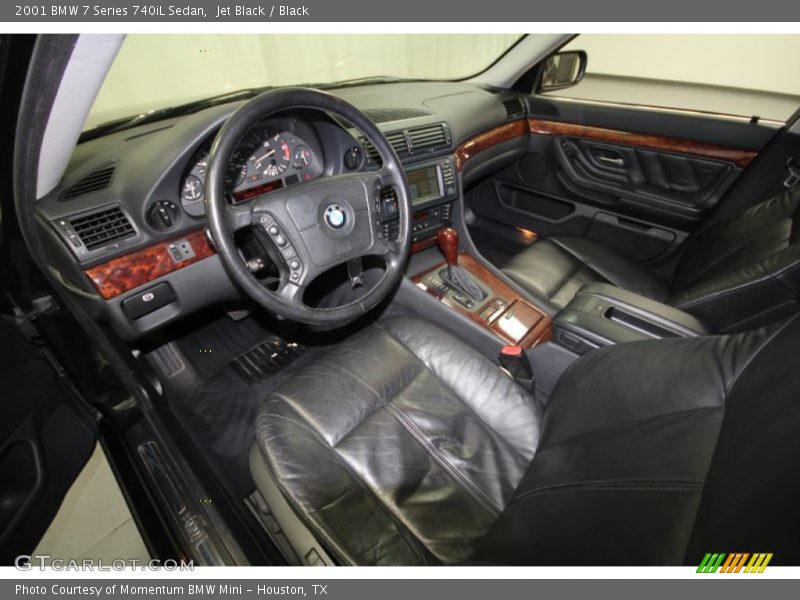 Jet Black / Black 2001 BMW 7 Series 740iL Sedan