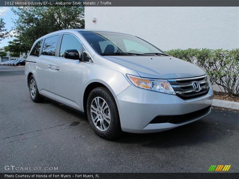 Alabaster Silver Metallic / Truffle 2012 Honda Odyssey EX-L