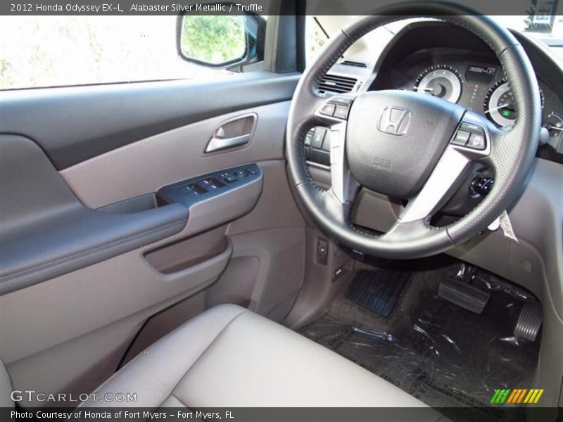 Alabaster Silver Metallic / Truffle 2012 Honda Odyssey EX-L