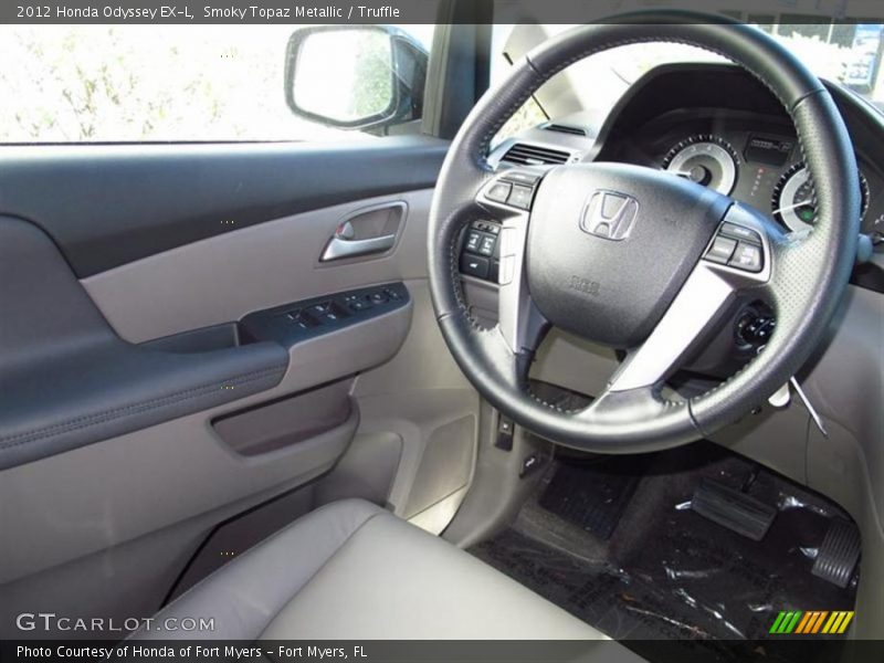 Smoky Topaz Metallic / Truffle 2012 Honda Odyssey EX-L
