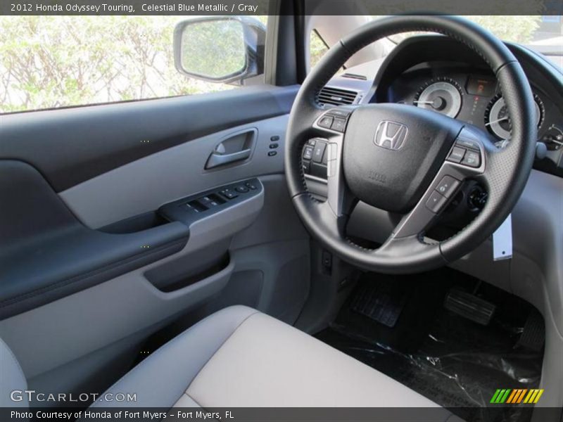 Celestial Blue Metallic / Gray 2012 Honda Odyssey Touring