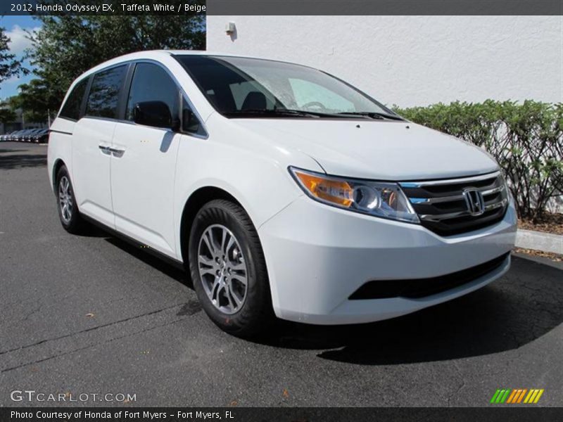 Taffeta White / Beige 2012 Honda Odyssey EX