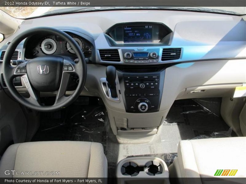 Taffeta White / Beige 2012 Honda Odyssey EX