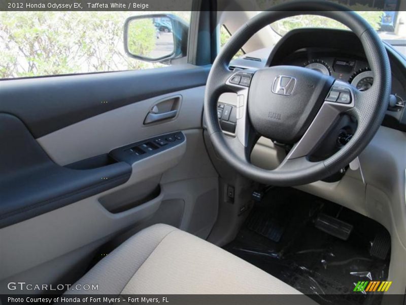 Taffeta White / Beige 2012 Honda Odyssey EX