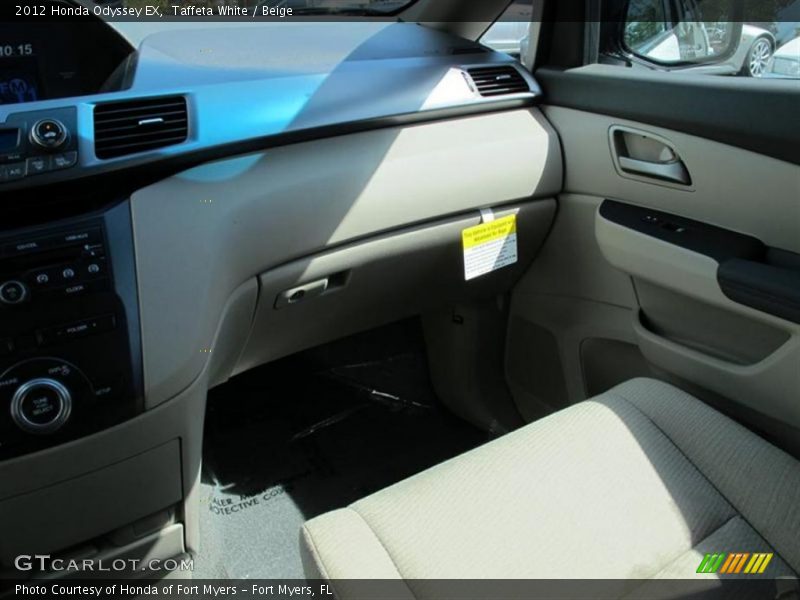 Taffeta White / Beige 2012 Honda Odyssey EX