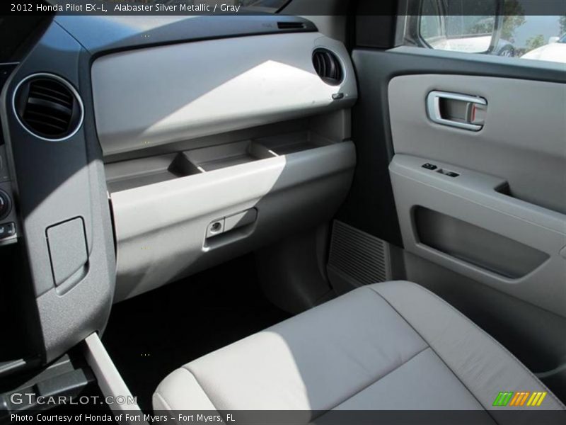 Alabaster Silver Metallic / Gray 2012 Honda Pilot EX-L