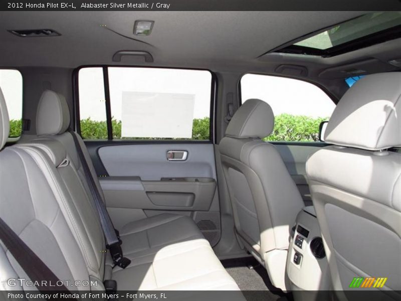Alabaster Silver Metallic / Gray 2012 Honda Pilot EX-L