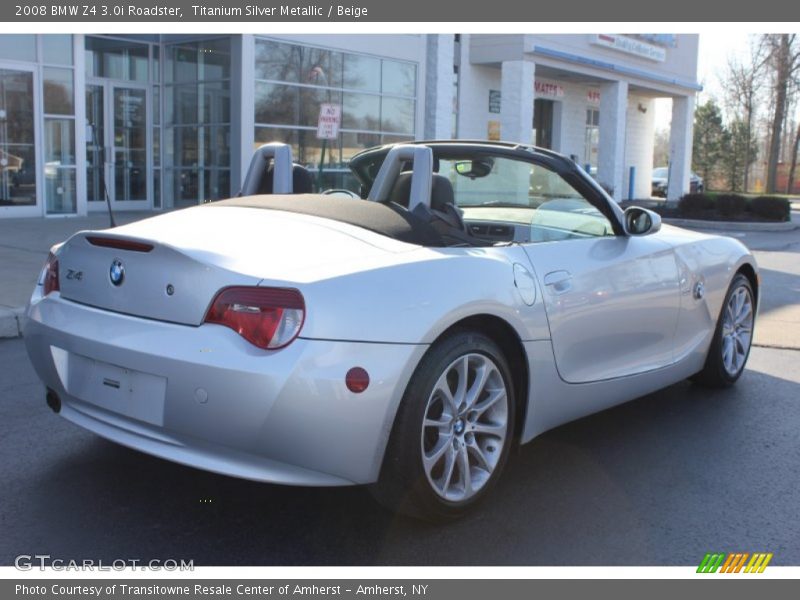 Titanium Silver Metallic / Beige 2008 BMW Z4 3.0i Roadster