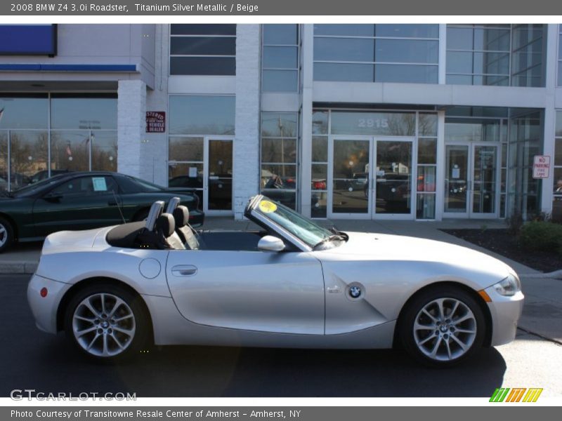 Titanium Silver Metallic / Beige 2008 BMW Z4 3.0i Roadster