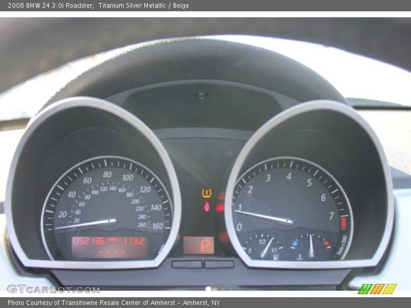 Titanium Silver Metallic / Beige 2008 BMW Z4 3.0i Roadster