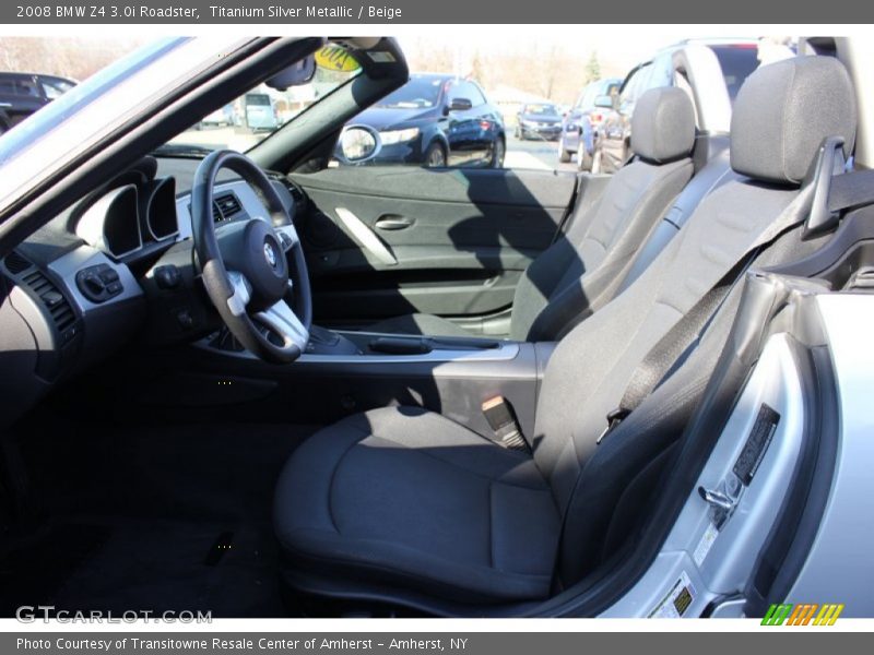 Titanium Silver Metallic / Beige 2008 BMW Z4 3.0i Roadster