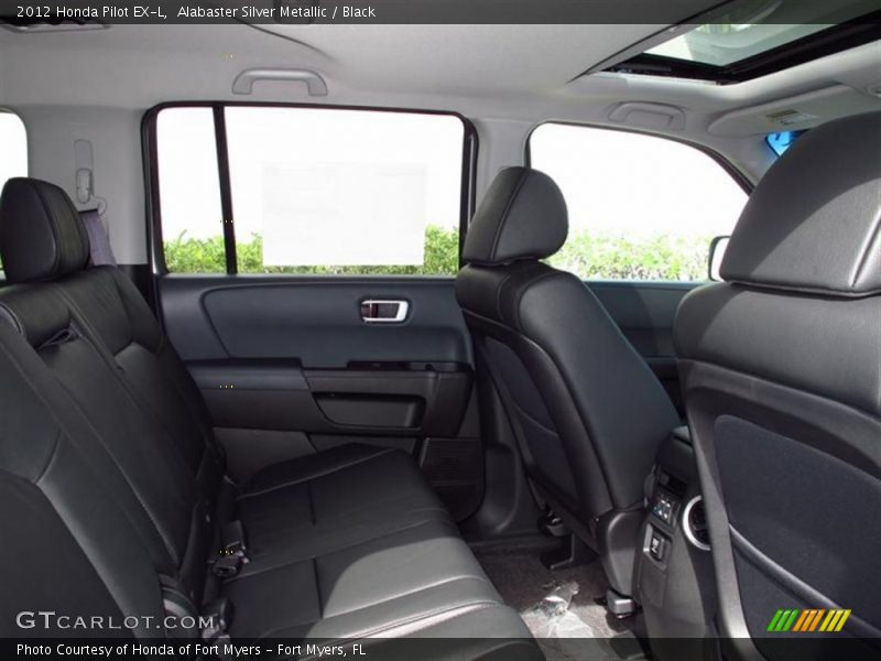 Alabaster Silver Metallic / Black 2012 Honda Pilot EX-L