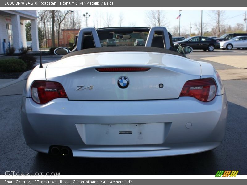 Titanium Silver Metallic / Beige 2008 BMW Z4 3.0i Roadster