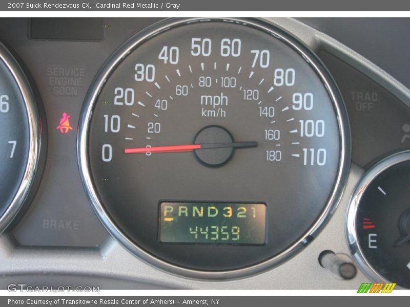 Cardinal Red Metallic / Gray 2007 Buick Rendezvous CX