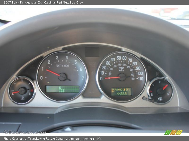 Cardinal Red Metallic / Gray 2007 Buick Rendezvous CX