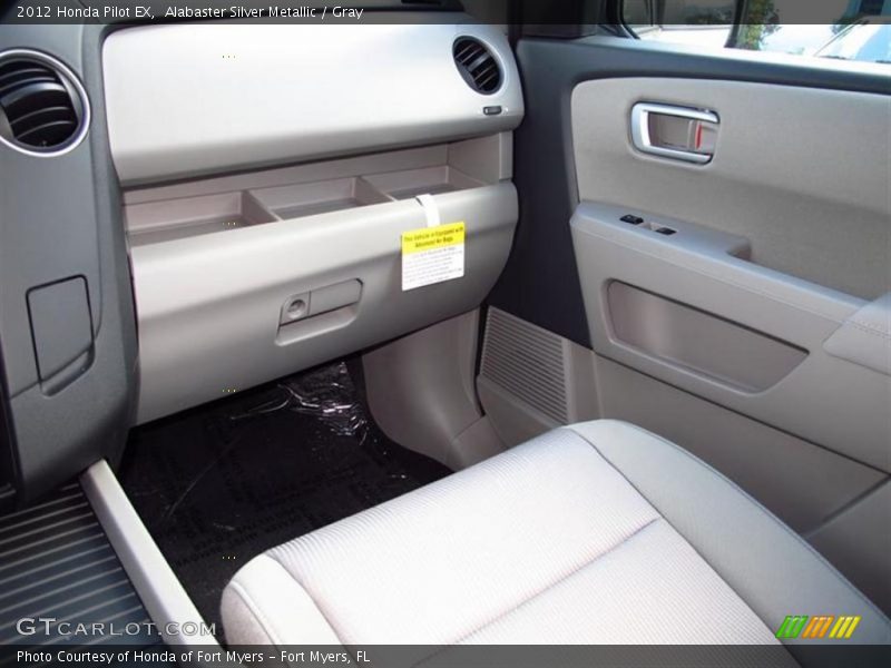 Alabaster Silver Metallic / Gray 2012 Honda Pilot EX