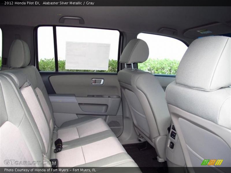 Alabaster Silver Metallic / Gray 2012 Honda Pilot EX
