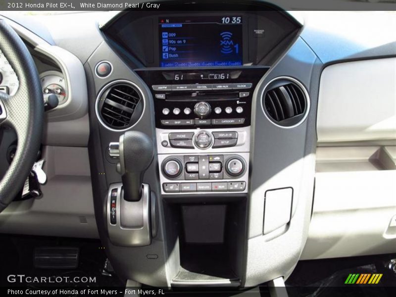 White Diamond Pearl / Gray 2012 Honda Pilot EX-L