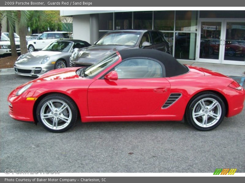 Guards Red / Sand Beige 2009 Porsche Boxster