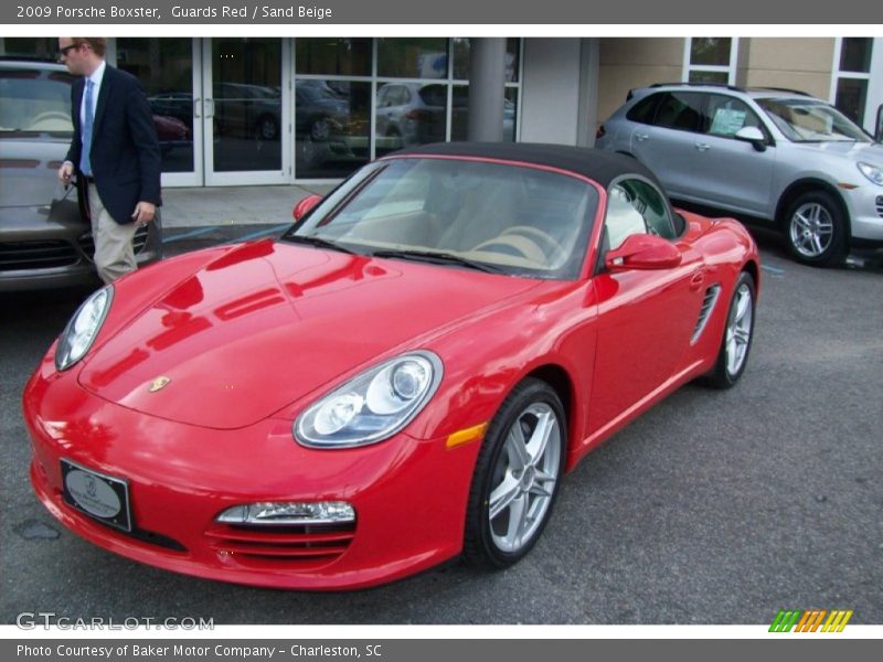 Guards Red / Sand Beige 2009 Porsche Boxster