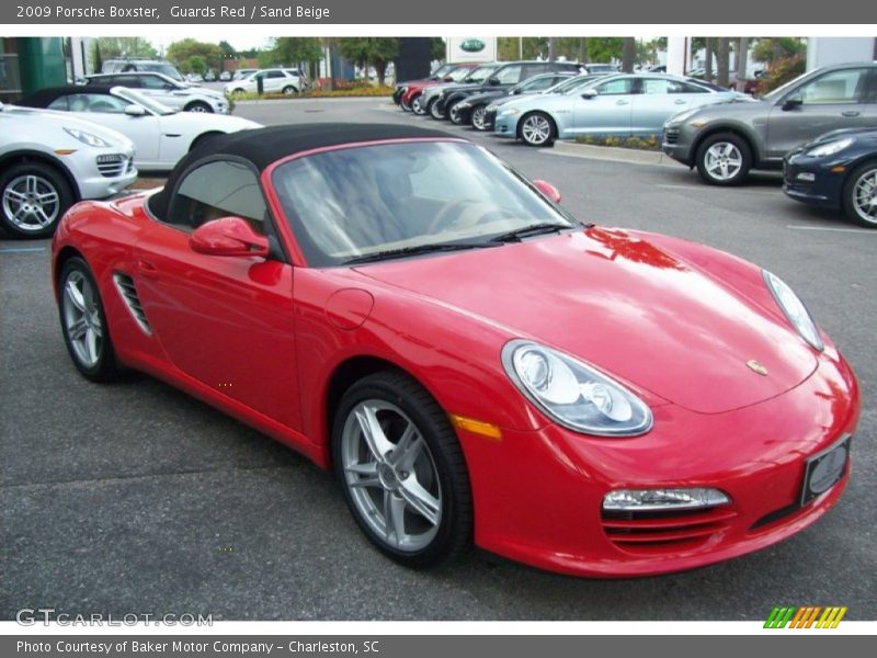 Guards Red / Sand Beige 2009 Porsche Boxster