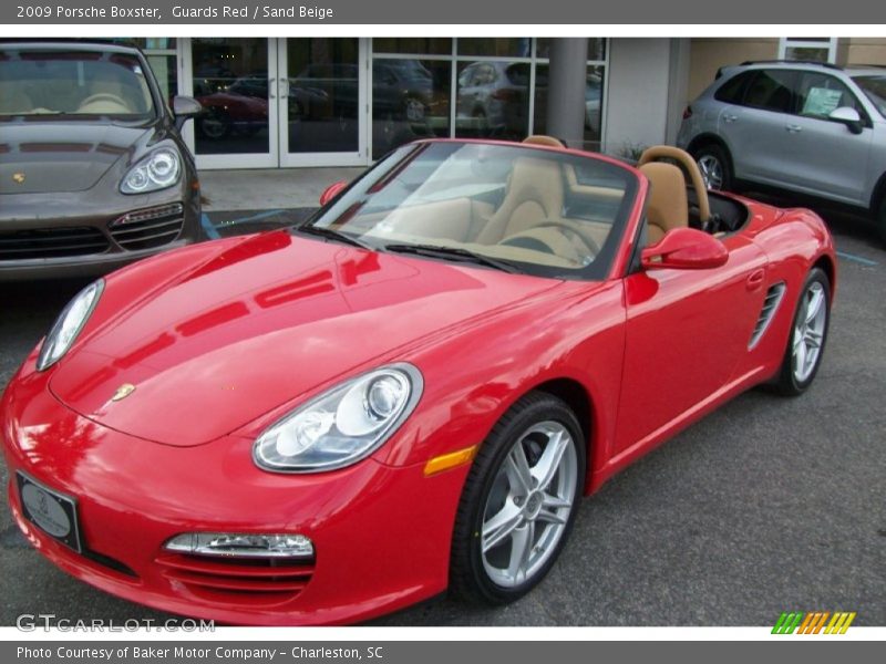Guards Red / Sand Beige 2009 Porsche Boxster
