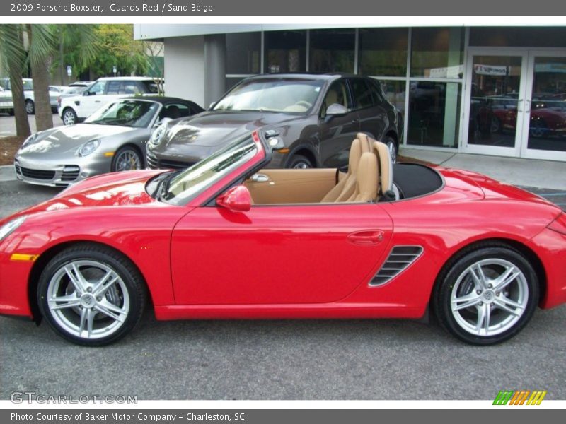Guards Red / Sand Beige 2009 Porsche Boxster