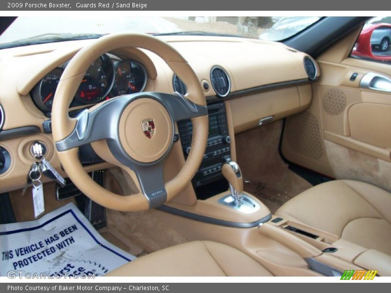 Guards Red / Sand Beige 2009 Porsche Boxster
