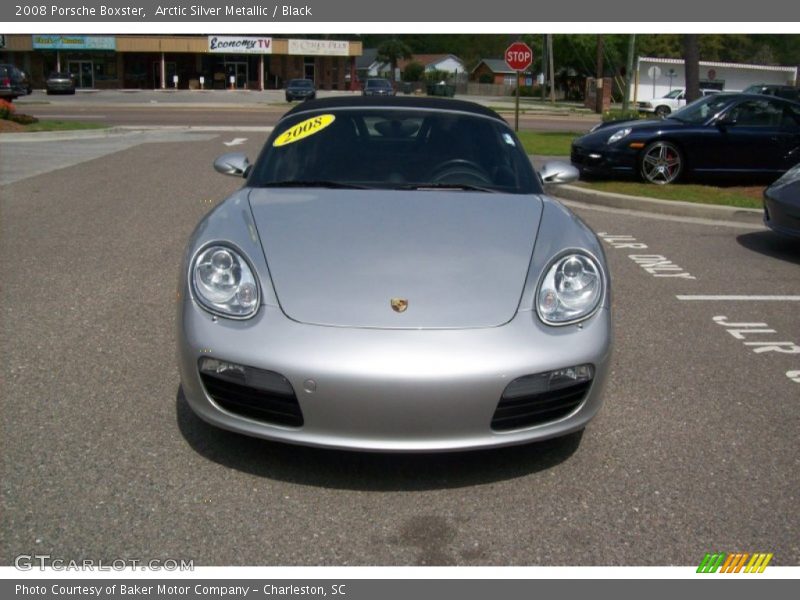 Arctic Silver Metallic / Black 2008 Porsche Boxster