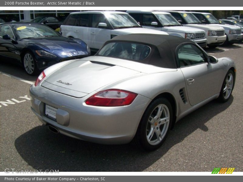 Arctic Silver Metallic / Black 2008 Porsche Boxster