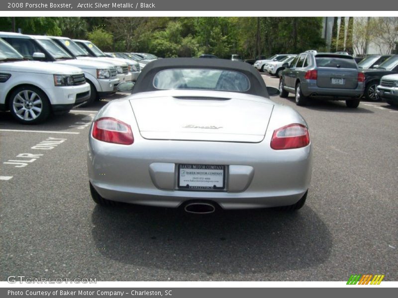 Arctic Silver Metallic / Black 2008 Porsche Boxster