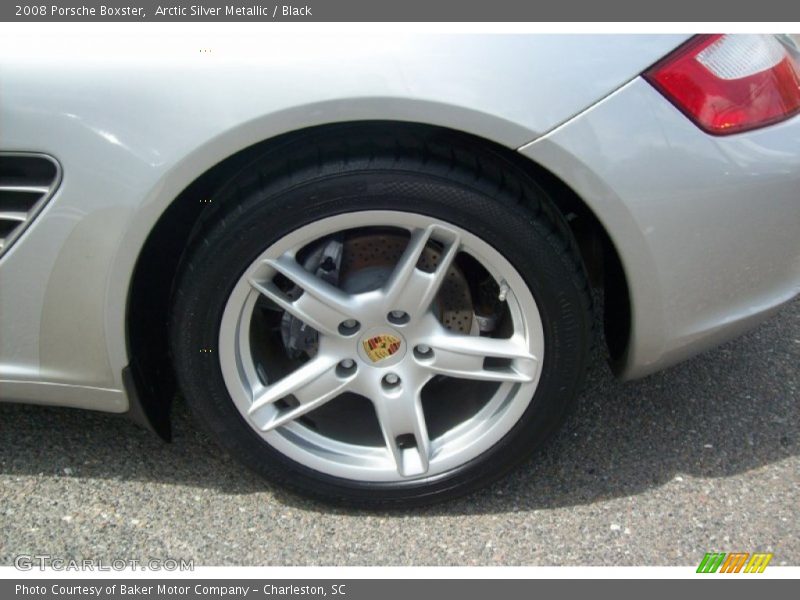 Arctic Silver Metallic / Black 2008 Porsche Boxster