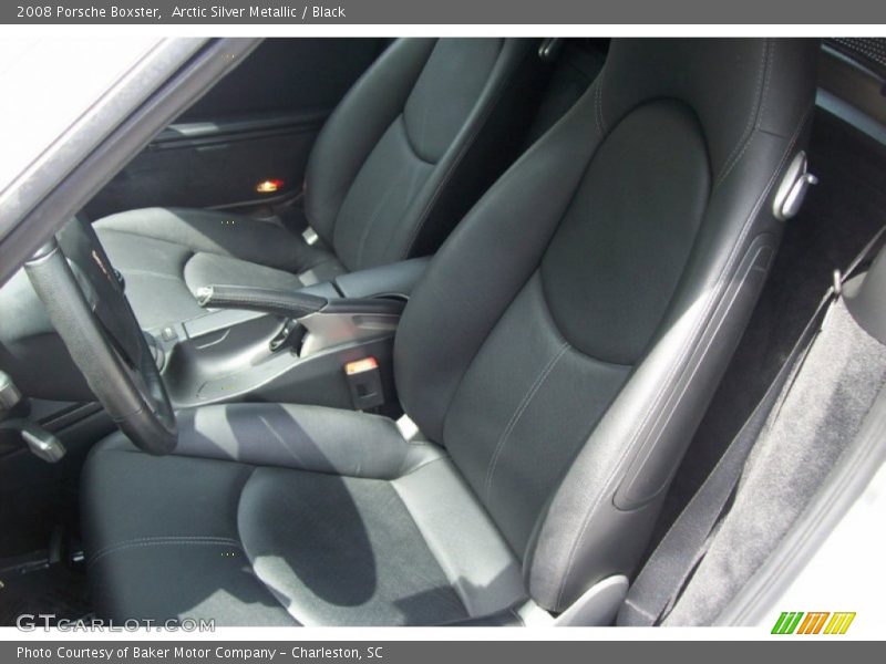 Arctic Silver Metallic / Black 2008 Porsche Boxster