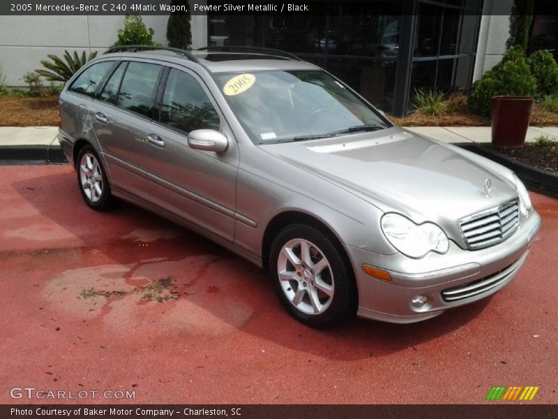 Pewter Silver Metallic / Black 2005 Mercedes-Benz C 240 4Matic Wagon