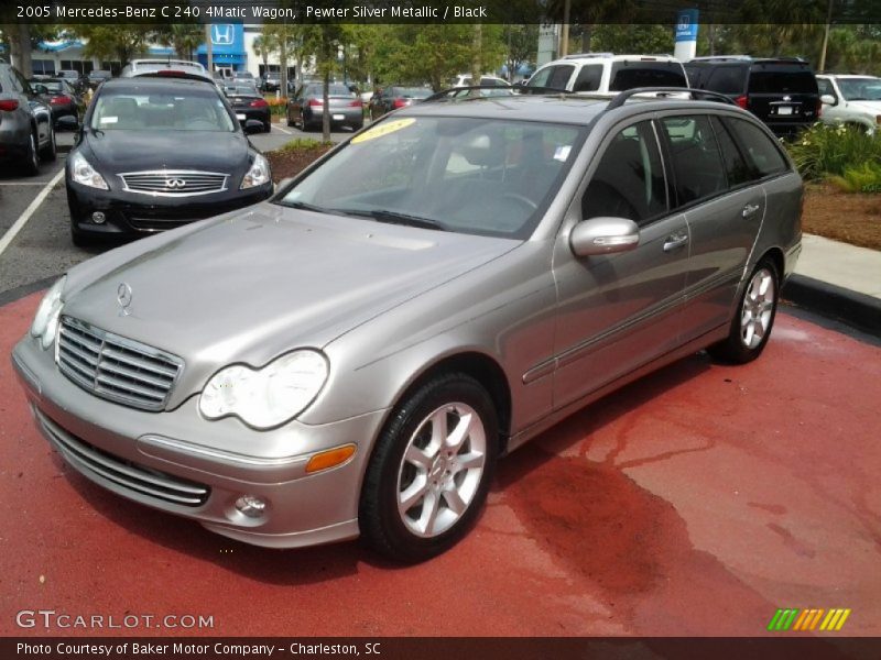 Pewter Silver Metallic / Black 2005 Mercedes-Benz C 240 4Matic Wagon