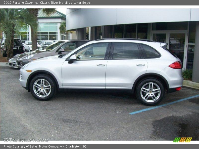 Classic Silver Metallic / Luxor Beige 2012 Porsche Cayenne