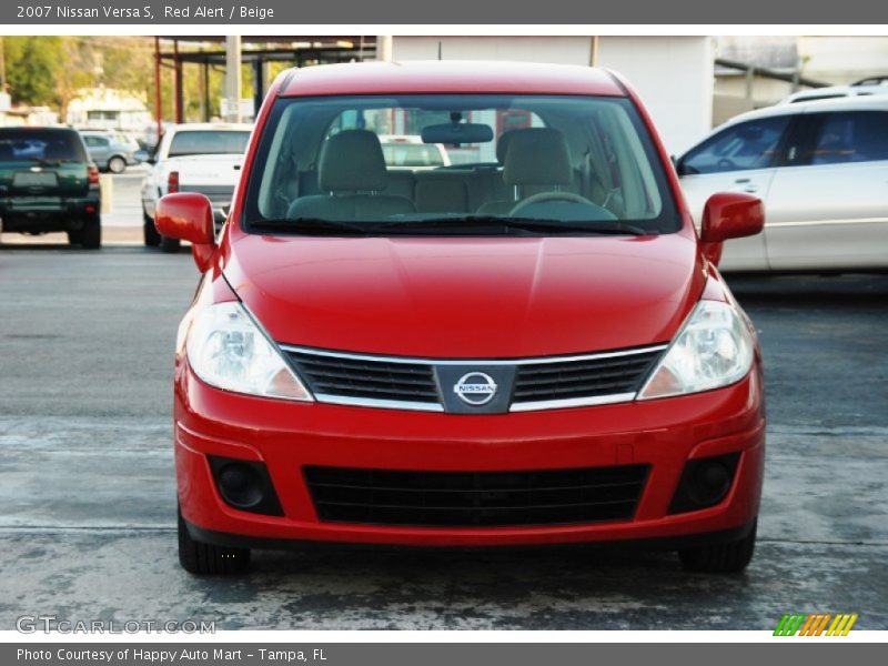 Red Alert / Beige 2007 Nissan Versa S