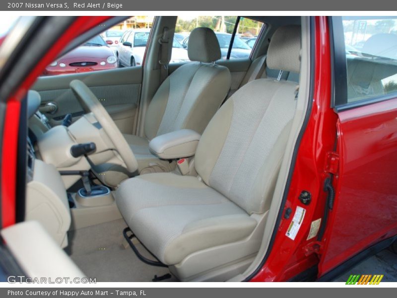 Red Alert / Beige 2007 Nissan Versa S