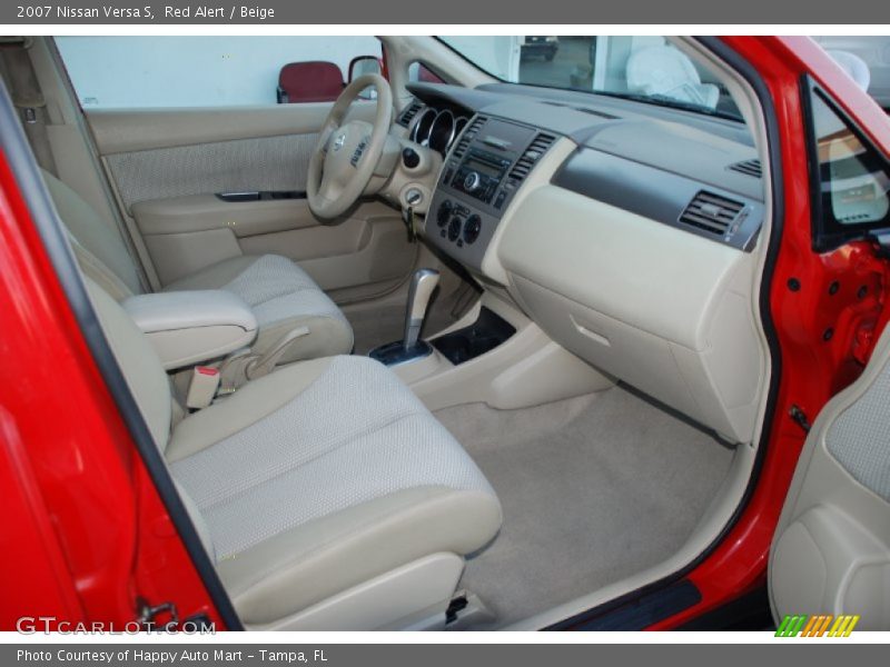 Red Alert / Beige 2007 Nissan Versa S