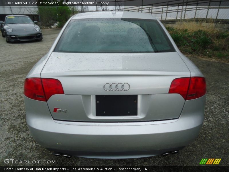 Bright Silver Metallic / Ebony 2007 Audi S4 4.2 quattro Sedan