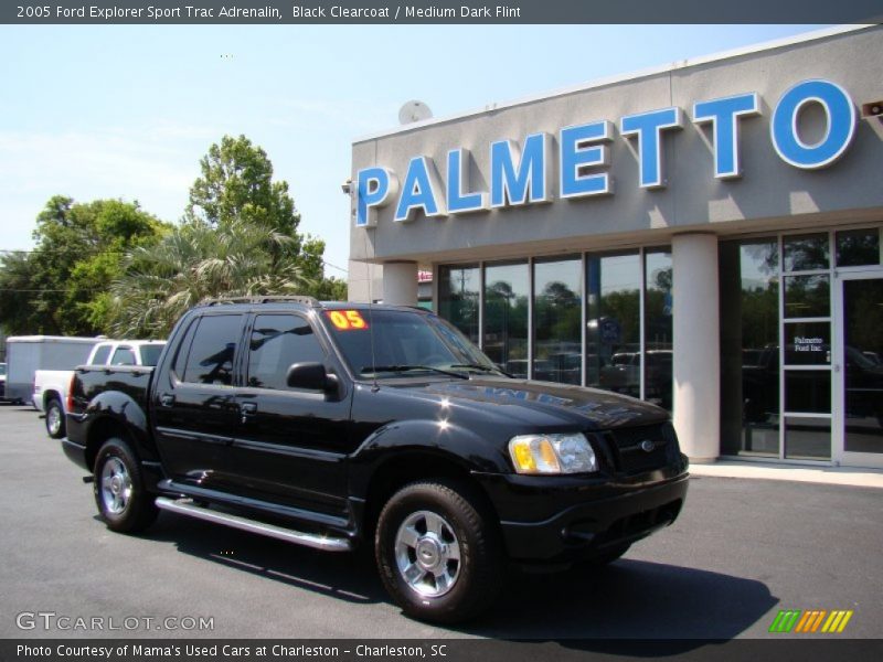 Black Clearcoat / Medium Dark Flint 2005 Ford Explorer Sport Trac Adrenalin