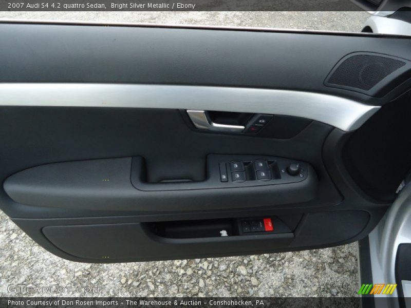 Bright Silver Metallic / Ebony 2007 Audi S4 4.2 quattro Sedan