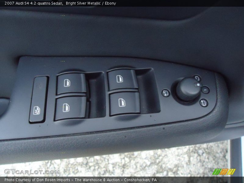 Bright Silver Metallic / Ebony 2007 Audi S4 4.2 quattro Sedan