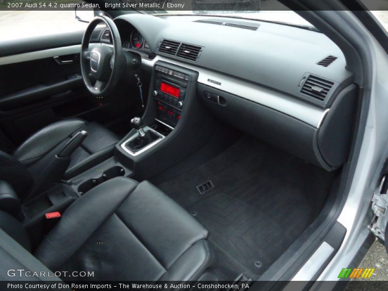 Bright Silver Metallic / Ebony 2007 Audi S4 4.2 quattro Sedan