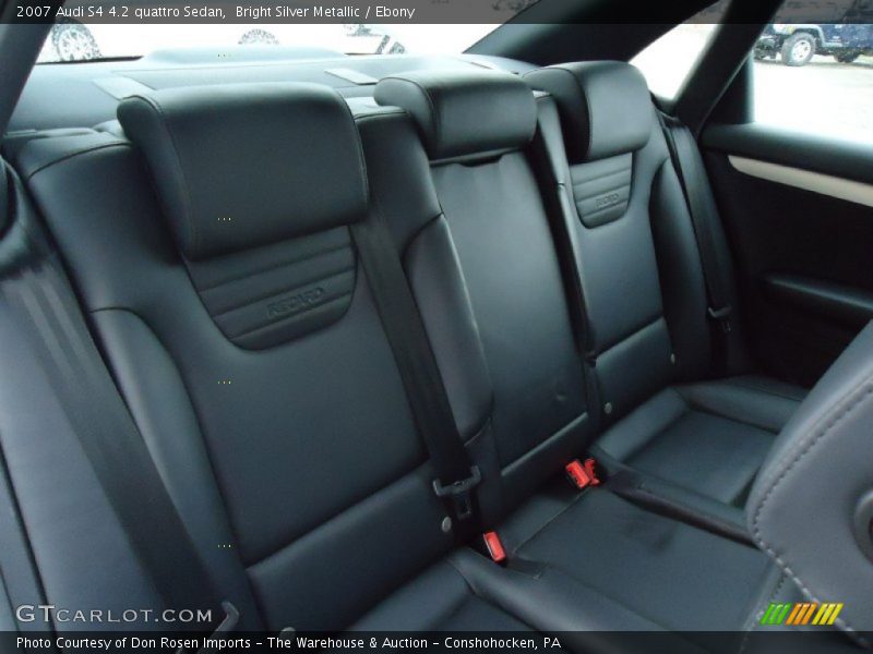 Rear Seat of 2007 S4 4.2 quattro Sedan