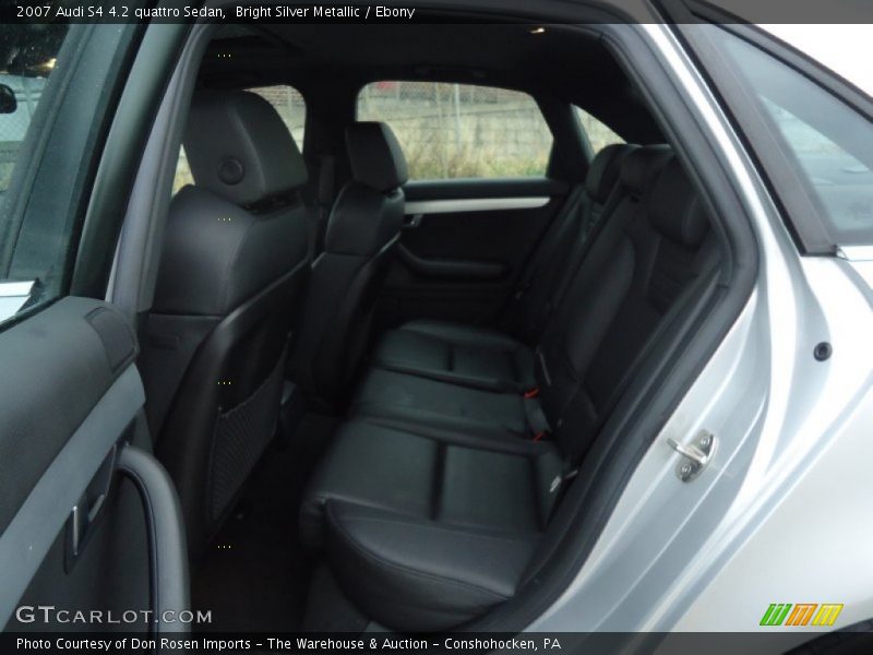 Bright Silver Metallic / Ebony 2007 Audi S4 4.2 quattro Sedan